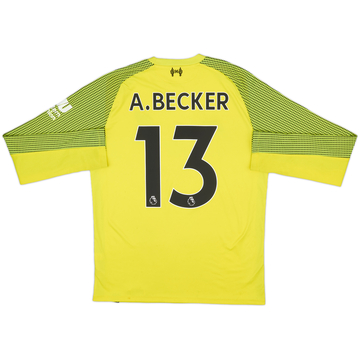 2018-19 Liverpool GK Shirt A.Becker #13 - 6/10 - (S)