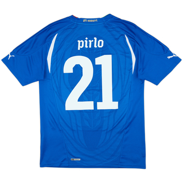 2010-12 Italy Home Shirt Pirlo #21 - 9/10 - (M)