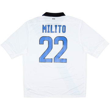 2011-12 Inter Milan Away Shirt Milito #22 (XL)