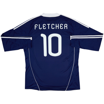 2010-11 Scotland Home L/S Shirt Fletcher #10 - 8/10 - (XXL)