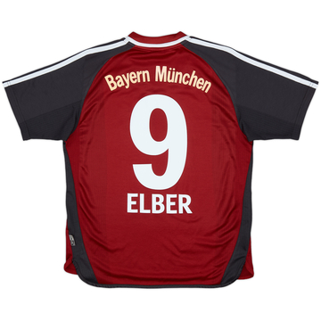 2001-02 Bayern Munich Home Shirt Elber #9 - 8/10 - (Y)
