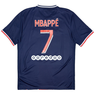 2020-21 Paris Saint-Germain Home Shirt Mbappe #7 - 10/10 - (M)