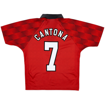 1996-98 Manchester United Home Shirt Cantona #7 - 9/10 - (Y)