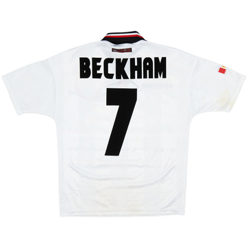 1997-99 Manchester United Away Shirt Beckham #7 - 9/10 - (Y)