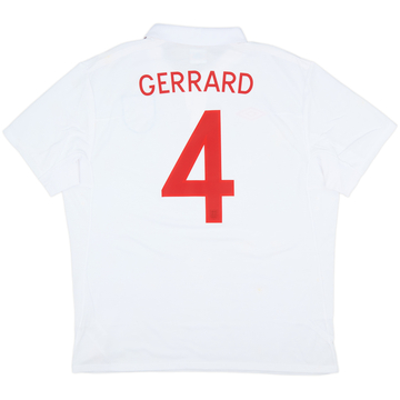 2009-10 England Home Shirt Gerrard #4 (XL)