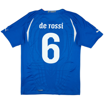 2010-12 Italy Home Shirt De Rossi #6 - 6/10 - (M)