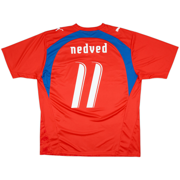 2006-08 Czech Republic Basic Home Shirt Nedved #11 - 10/10 - (XL)