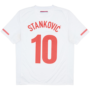 2010-12 Serbia Away Shirt Stankovic #10 - 7/10 - (M)