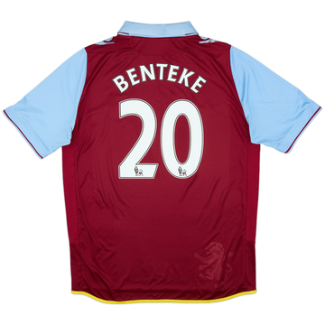 2012-13 Aston Villa Home Shirt Benteke #20 - 7/10 - (L)