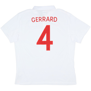 2009-10 England Home Shirt Gerrard #4 (XL)