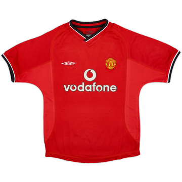 2000-02 Manchester United Home Shirt - 8/10 - (S.Boys)