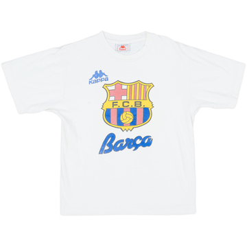 1992-93 Barcelona Kappa Cotton Tee - 7/10 - (XL.Boys)