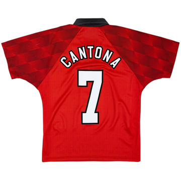1996-98 Manchester United Home Shirt Cantona #7 - 9/10 - (Y)