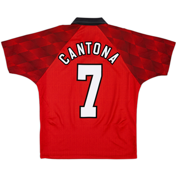1996-98 Manchester United Home Shirt Cantona #7 - 8/10 - (Y)