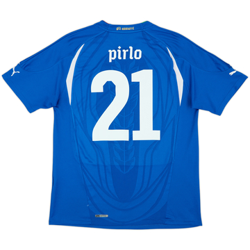 2010-12 Italy Home Shirt Pirlo #21 - 8/10 - (L)