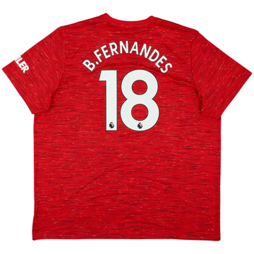 2020-21 Manchester United Home Shirt B.Fernandes #18 - 10/10 - (3XL)