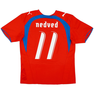 2006-08 Czech Republic Home Shirt Nedved #11 - 8/10 - (L)