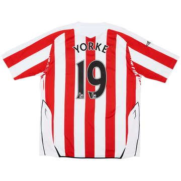 2007-08 Sunderland Home Shirt Yorke #19 - 7/10 - (XL)