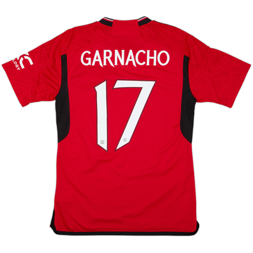 2023-24 Manchester United Home Shirt Garnacho #17 - 8/10 - (M)