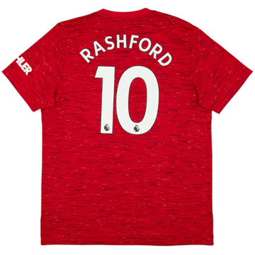 2020-21 Manchester United Home Shirt Rashford #10 - 4/10 - (XL)