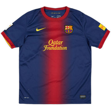 2012-13 Barcelona Home Shirt - 8/10 - (XL.Boys)