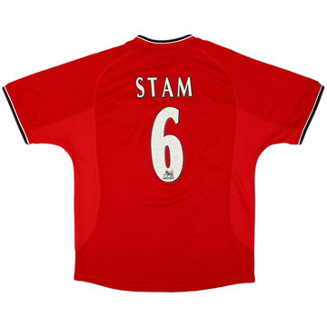 2000-02 Manchester United Home Shirt Stam #6 - 6/10 - (L)
