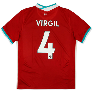 2020-21 Liverpool Home Shirt Virgil #4 - 7/10 - (L)