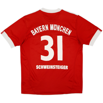 2009-10 Bayern Munich Home Shirt Schweinsteiger #31 - 8/10 - (XL.Boys)