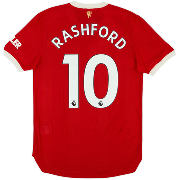 2021-22 Manchester United Authentic Home Shirt Rashford #10 - 8/10 - (S)