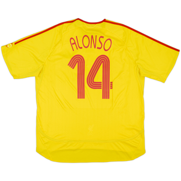 2006-07 Liverpool Away Shirt Alonso #14 - 6/10 - (XXL)