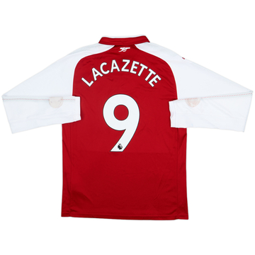 2017-18 Arsenal Home L/S Shirt Lacazette #9 - 5/10 - (M)