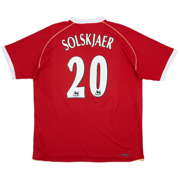 2006-07 Manchester United Home Shirt Solskjaer #20 - 10/10 - (XL)