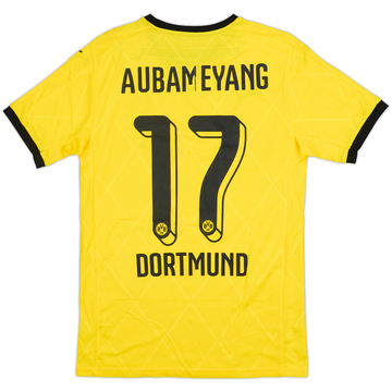 2015-16 Borussia Dortmund European Home Shirt Aubameyang #17 (S)