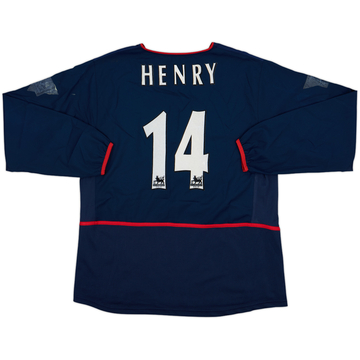 2002-04 Arsenal Away L/S Shirt Henry #14 - 5/10 - (L)