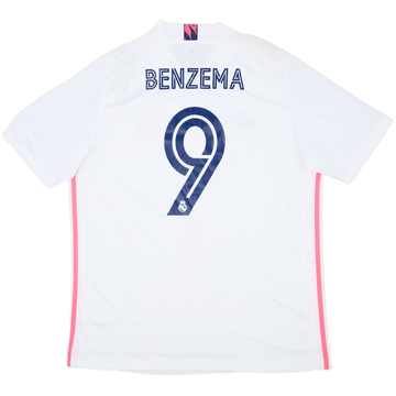 2020-21 Real Madrid Home Shirt Benzema #9 (XL)