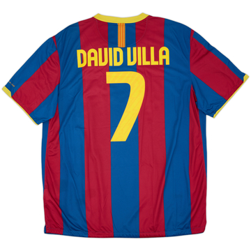 2010-11 Barcelona Home Shirt David Villa #7 - 8/10 - (XXL)