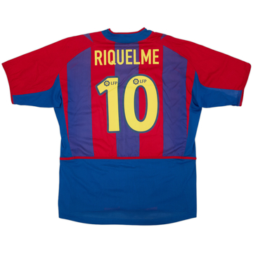 2002-03 Barcelona Player Issue Home Shirt Riquelme #10 - 5/10 - (XL)