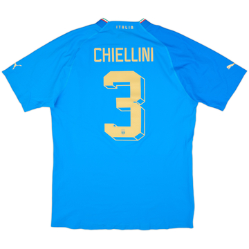 2022-23 Italy Authentic Home Shirt Chiellini #3 - 10/10 - (XL)
