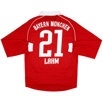 2005-06 Bayern Munich Home L/S Shirt Lahm #21 - 10/10 - (S)