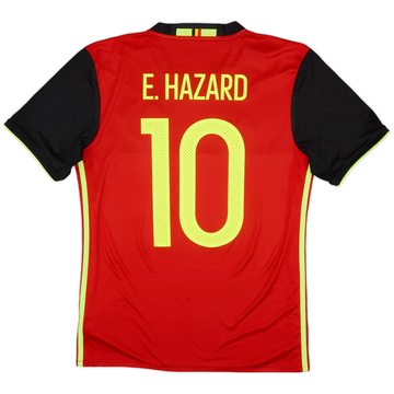 2016-17 Belgium Home Shirt E. Hazard #10 - 8/10 - (S)