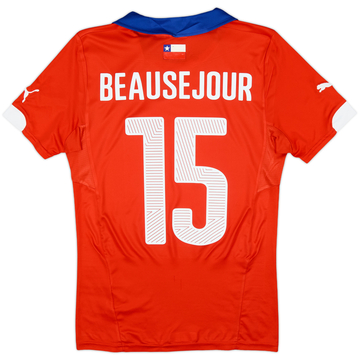 2014-15 Chile Home Shirt Beausejour #15 - 7/10 - (S)