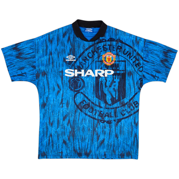 1992-93 Manchester United Away Shirt - 8/10 - (XL)