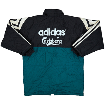 1995-96 Liverpool adidas Padded Bench Coat - 6/10 - (L)