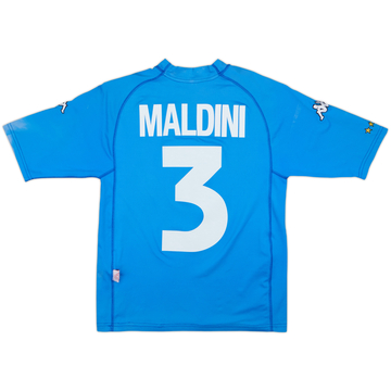 2000-01 Italy Home Shirt Maldini #3 - 7/10 - (S)