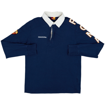2004-05 Roma Diadora Rugby Polo L/S Shirt - 8/10 - (L)