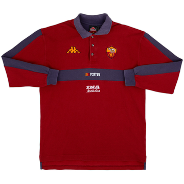 2000-01 Roma Kappa Polo L/S Shirt - 7/10 - (L)