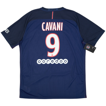 2016-17 Paris Saint-Germain Authentic Home Shirt Cavani #9 (XL)