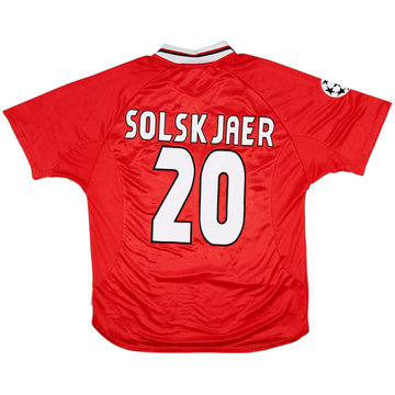 1999-00 Manchester United 'CL Winners' Shirt Solskjaer #20 - 5/10 - (XL)