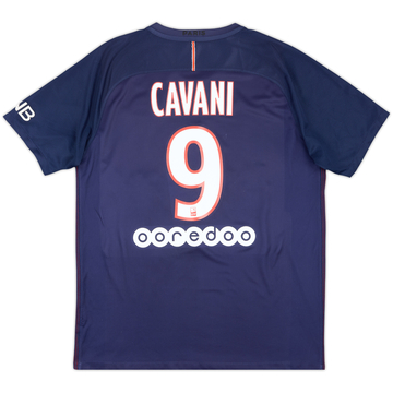 2016-17 Paris Saint-Germain Home Shirt Cavani #9 - 6/10 - (M)