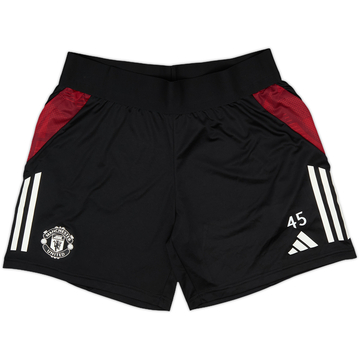2024-25 Manchester United Player Issue adidas Training Shorts #45 - 10/10 - (M)